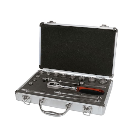 Ega Master SET OF 16 PCS OF 3/8" SOCKET WRENCHES (INCHES) 61962